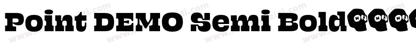 Point DEMO Semi Bold字体转换